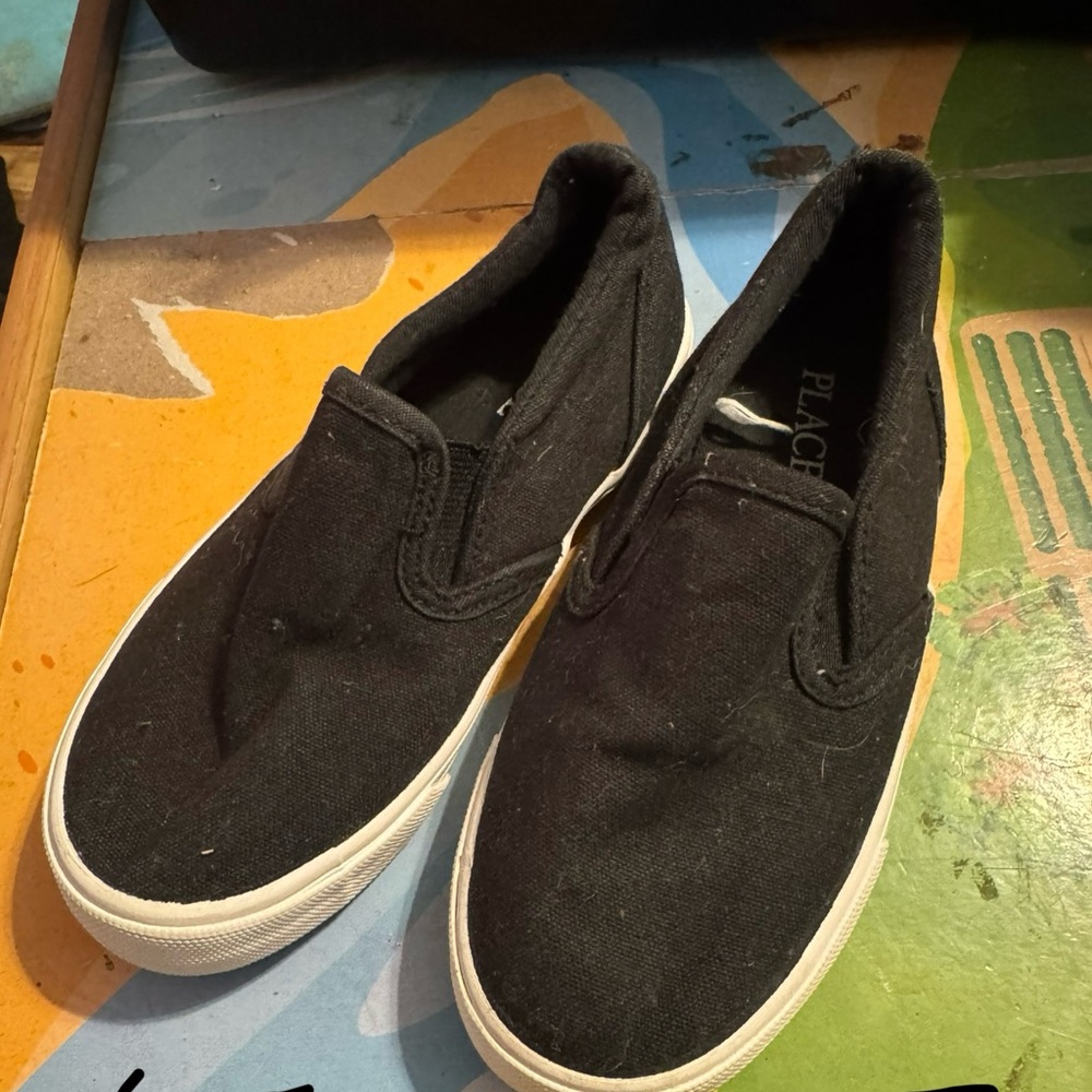 Black Slip-On Sneakers
